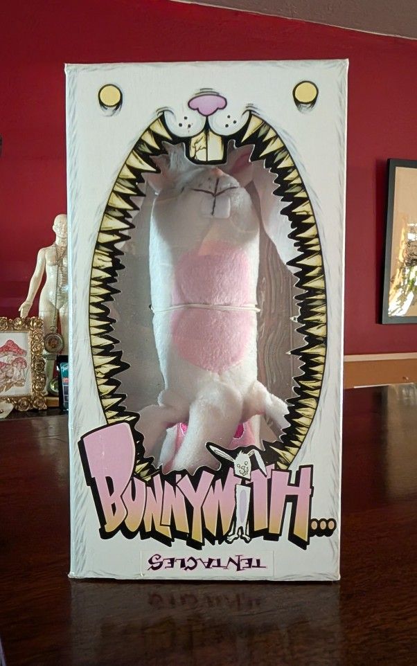 Alex Pardee Bunnywith Tentacles Rare 2004 Plush Toy