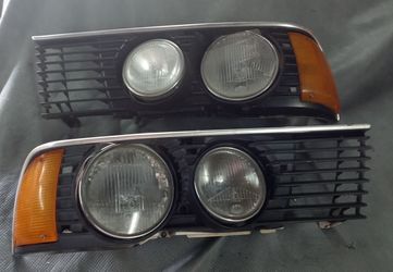 BMW e23 European headlights/grilles and turn signals