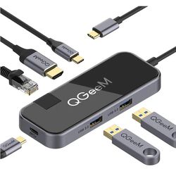 QGeem USB-C 6 Port Multifunctional Converter