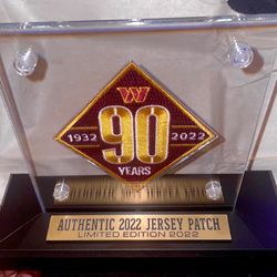 Commanders Authentic 2022 Jersey Patch