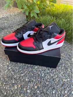 Brand new Jordan 1 Low Bred Toe 6y