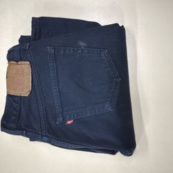 Levi 501 Button Fly Navy Blue