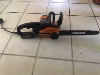 Worx electric chainsaw