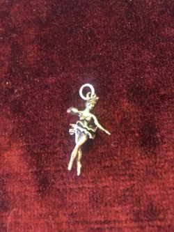 Sterling silver ballerina charm