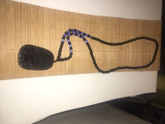 Interesting Stone Necklace (long)