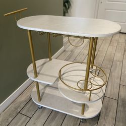 Bar Cart Storage Wine Rack