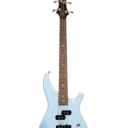 Mitchelle powder blue electric bass guitar
