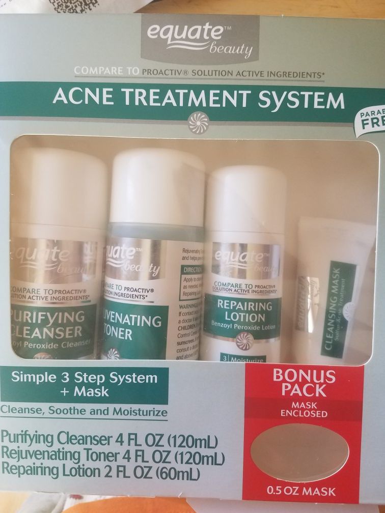 Equate 3 step acne treatment system