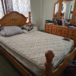 Bedroom Set W/Mattress & 2 Nightstands $100 OBO