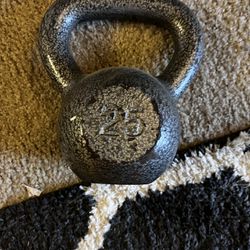 25 Pound Kettlebell- Workout