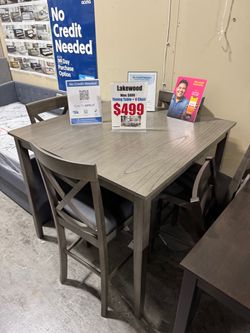BRAND NEW DINING SET (table and chairs)!! SHOP NOW - PAY LATER!! NO CREDIT CHECK FINANCE AVAILABLE!!