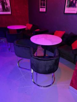 Bar stools, restaurant tables and more