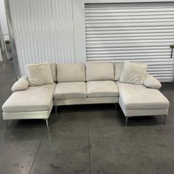Beige Sectional Couch