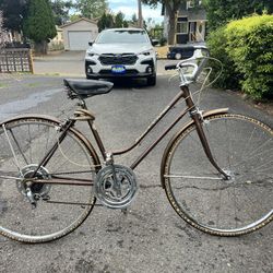 70’s Classic Schwinn Bike Brown Vintage Bicycle Woman’s 