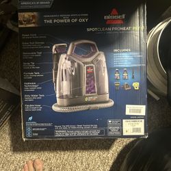 New Bissell Spot Clean 5207-1 Portable Carpet Cleaner Red Gray