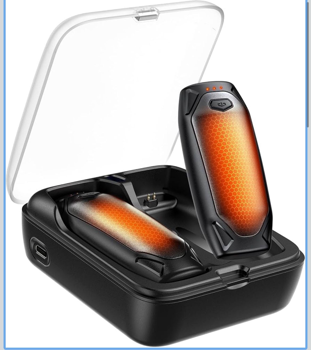 New Hand Warmers Rechargeable - 2 Pack 14000mAh AI Electric Hand Warmers with Charging Case, Magnetic 2 in 1 Pocket Handwarmers, Portable Heater Gifts