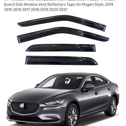 Mazda 6 Window Visors - Rain Guards - 2014, 2015, 2016,2017,2018,2019,2020,2021 Mazda 