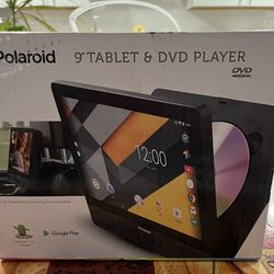 New Polaroid 9” Tablet & DVD Player 