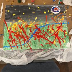 “Vietnam At Night” 18x24 Original Acrylic Painting On Canvas