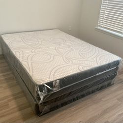 Queen Size Mattress With Box Springs Brand New From Factory Available In All Sizes: Twin, Full, King Same Day Delivery
