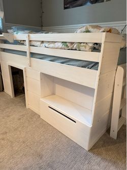Max & Lily White Bunk Bed
