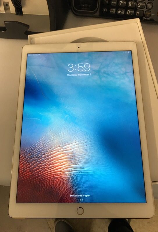 Apple iPad Pro 130 GB $ 550.00 ( layaway can be done for only 60 Down) with 4 months to get out of layaway.