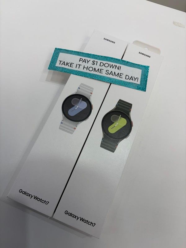 Samsung Galaxy Watch 7 Smartwatch- Pay $1 DOWN AVAILABLE - NO CREDIT NEEDED