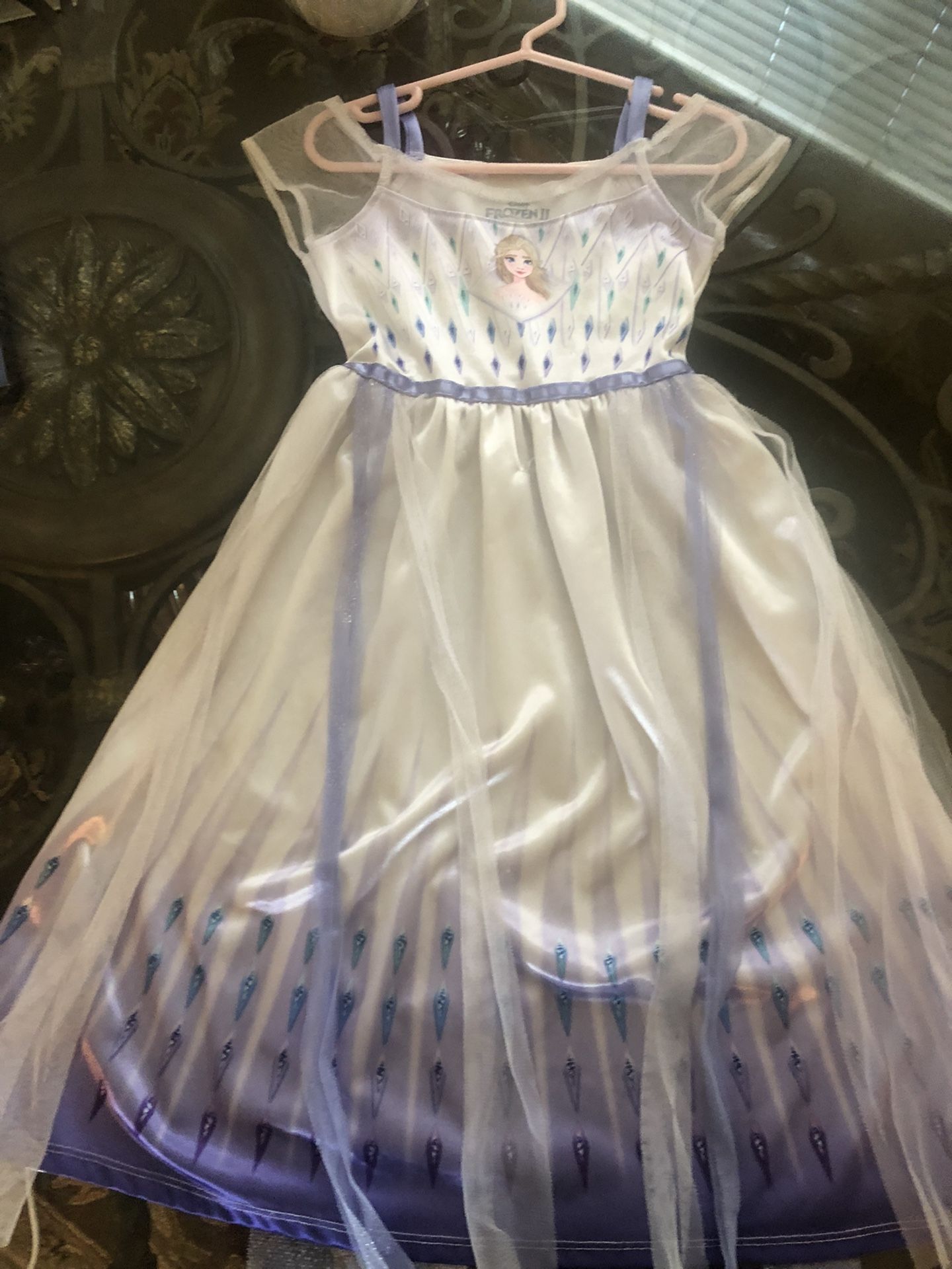 Frozen Set (2) Dress Size 4-6x And Gown Size 5. Excellent Condition! 