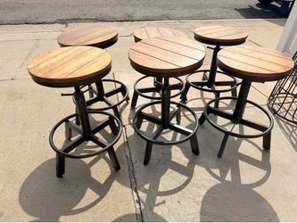 industrial adjustable bar stools