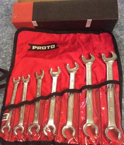 Proto wrench flat nut combo wrenches 3/8”-3/4”7 pc set