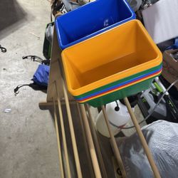 Storage Rack With Bins