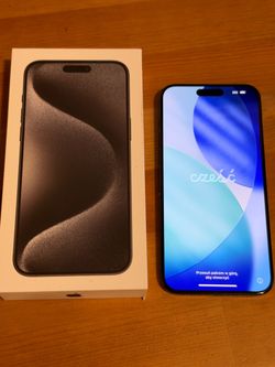 iPhone 15 pro max 256gb unlocked