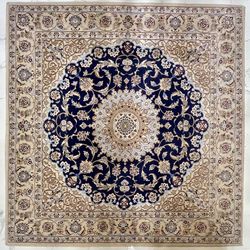 2x2 M (6.5’x6.5’) Handwoven Persian Rug