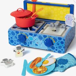 Melissa & Doug Blue's Clues & You! Wooden Cooking Play Set 42 Pieces