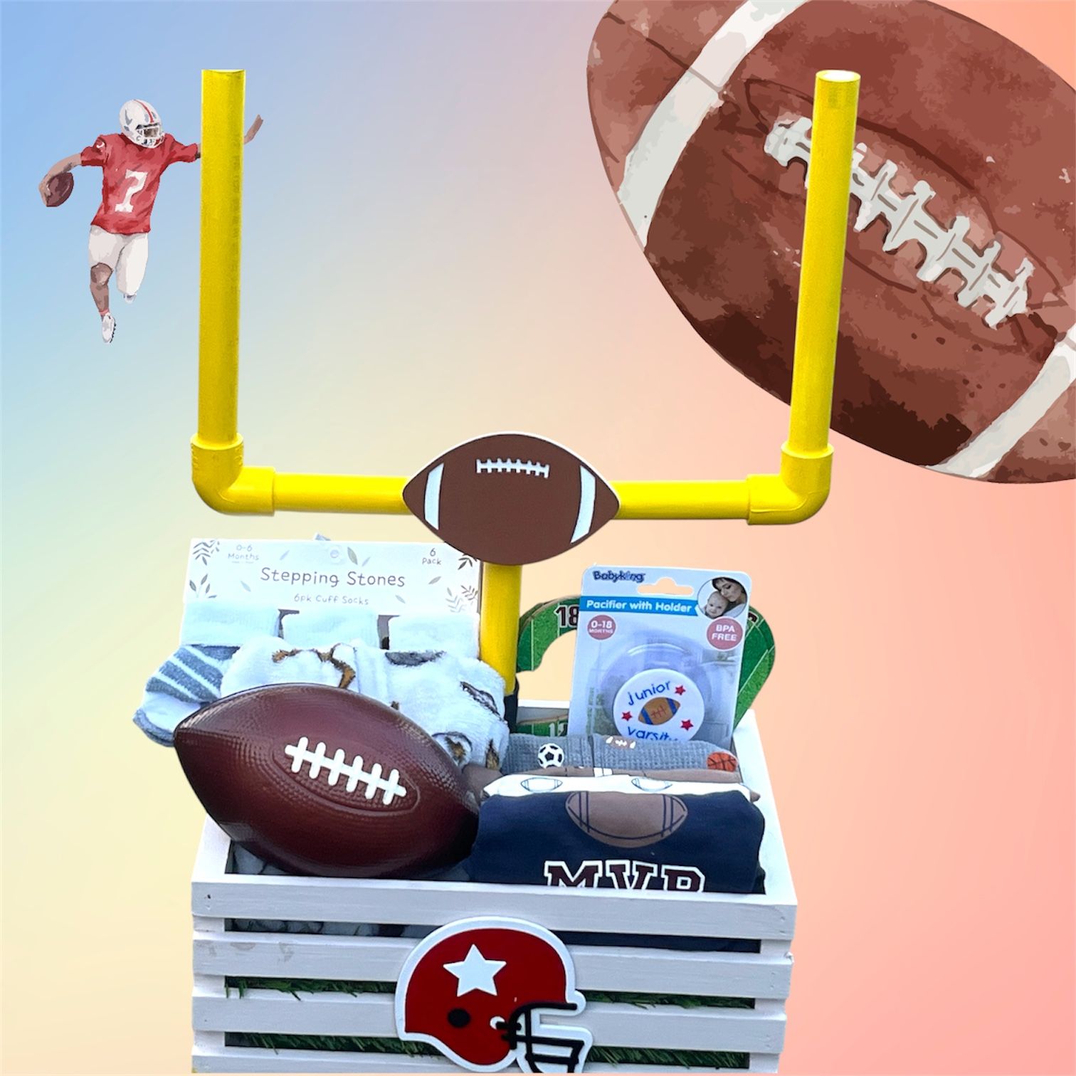 Football Baby Basket