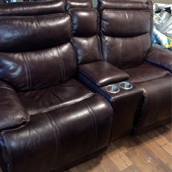 Theatre Recliner Leather Chairs
