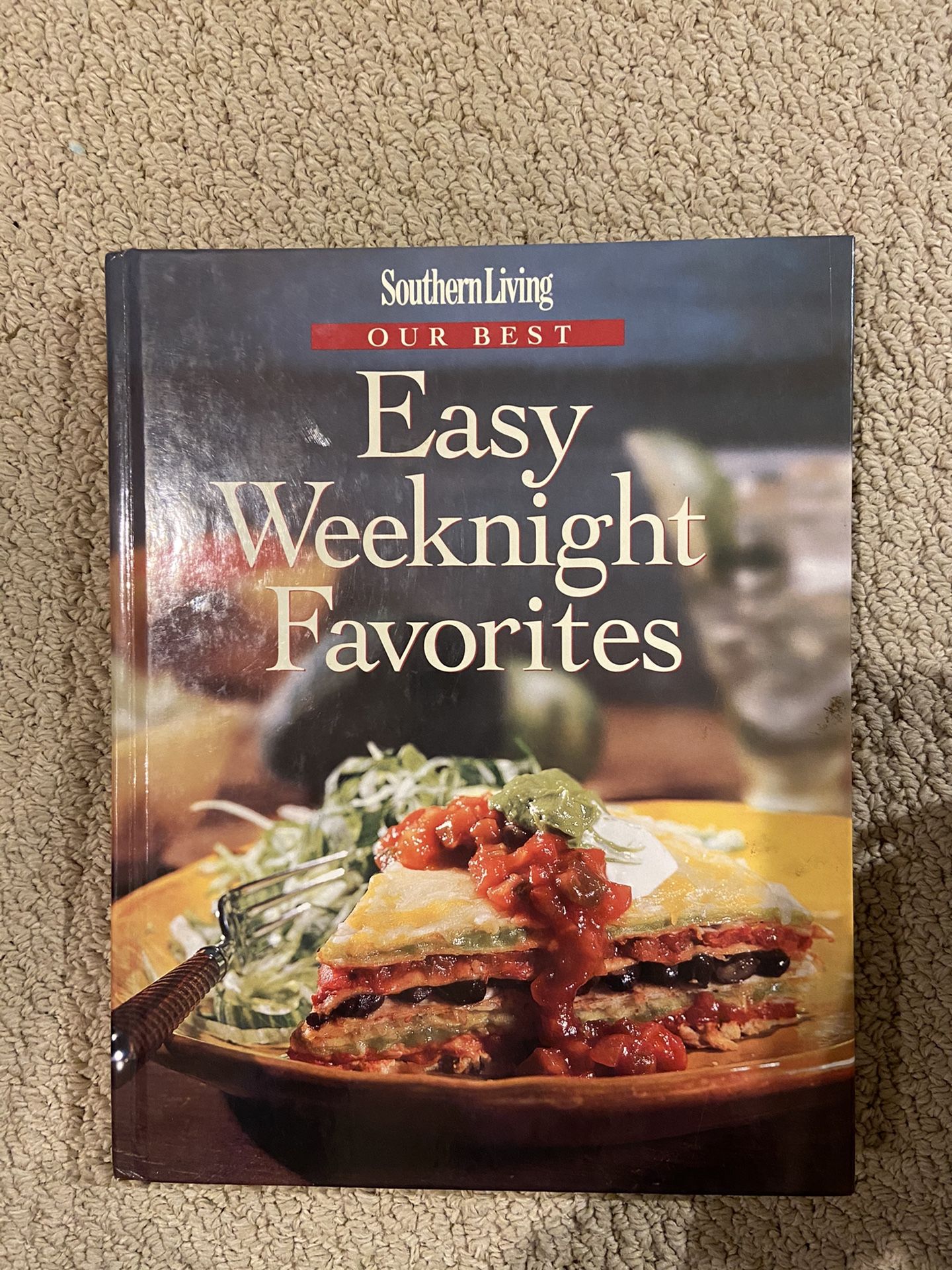 Hardcover Southern Living cookbook: Easy Weeknight Favorites