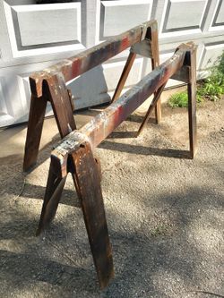 Antique Sawhorse Table Legs
