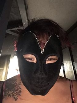 Black Full Face Masquerade Mask
