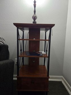 Brown shelf