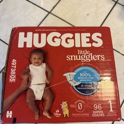 Huggies Little Snugglers Diapers - Size 1 - 96ct