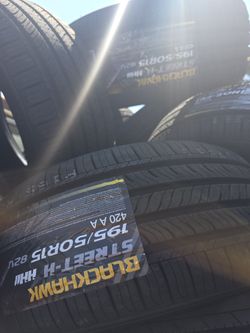 195 50 R15 Tires New 4pcs Blackhawks$200