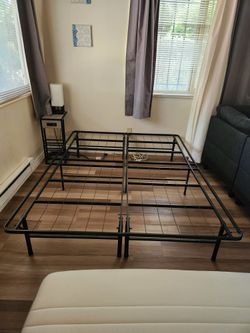 Queen Platform Metal Bed Frame