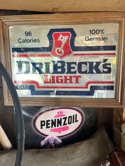 Dribecks Light Beer Sign 