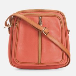 VALENTINA Genuine Leather Crossbody Purse 