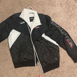 Awesome Racer Hollister Jacket with fleece!