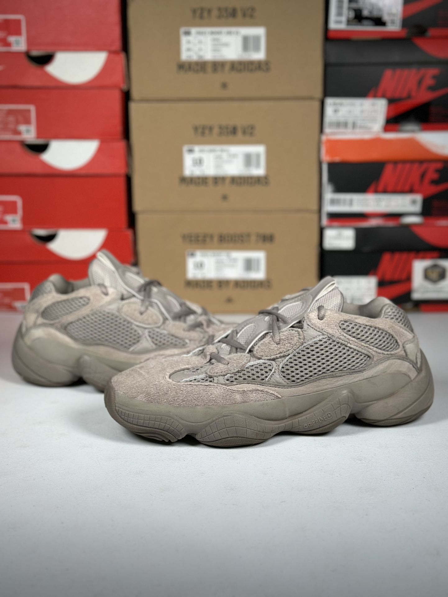 Size 9.5M - Adidas Yeezy 500 ‘Ash Grey’