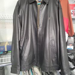 Poll Jacket Leather Wear 3or 4 Time Look New 
