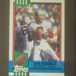 1990 Topps Timm Rosenbach Phoenix Cardinals #434 Quarterback Football Card Vintage Collectible Sports NFL
