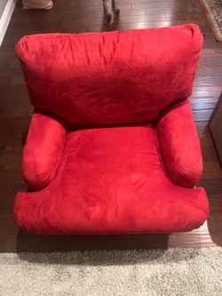 Super comfy swivel chair (red)